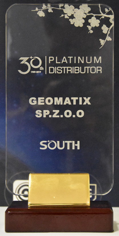 Statuetka Geomatix Platinum Distributor South